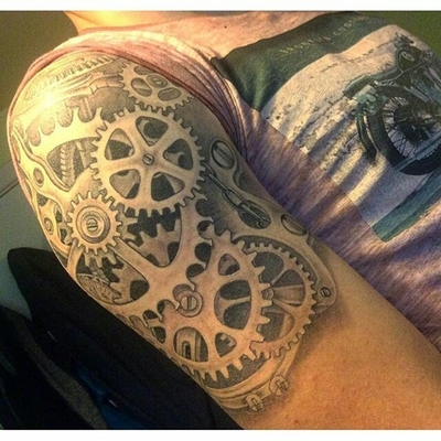 Image for: Steampunk Cogs Tattoo