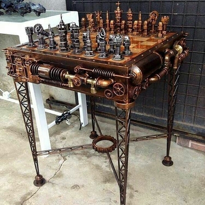 Image for: Steampunk Chess Set by Ram Mallari Jr