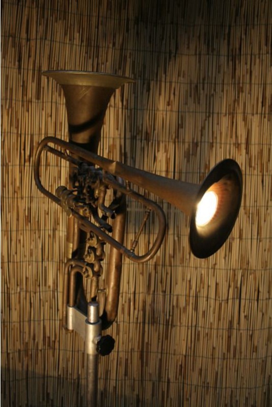Image for: More musical instrument repurposing: Lighting.