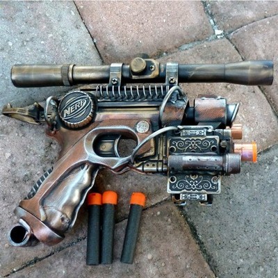 Image for: Steampunk Victorian TESLA Gun Nerf ZOMBIE KILLER