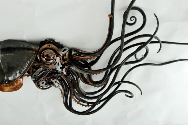 Image for: Steampunk Squidipus by Alan Williams metal artist