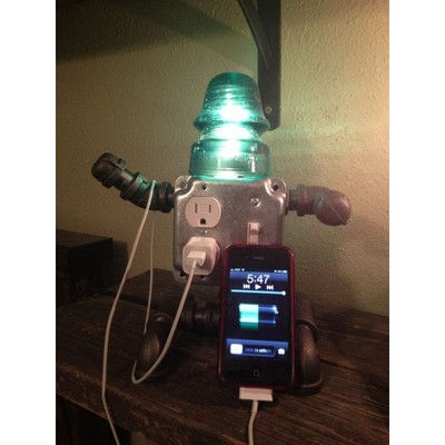 Image for: Unique Repurposed Phone Charger and Lamp