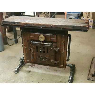 Image for: Antique boiler door table
