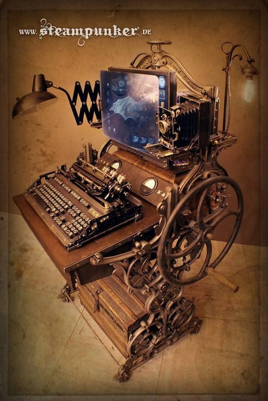 Image for: Fully functional steampunk workstation