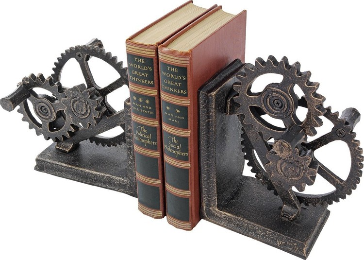 Image for: Steampunk Bookshelf Ends