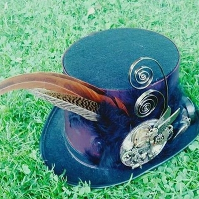 Image for: Steampunk Top Hat With Goggles