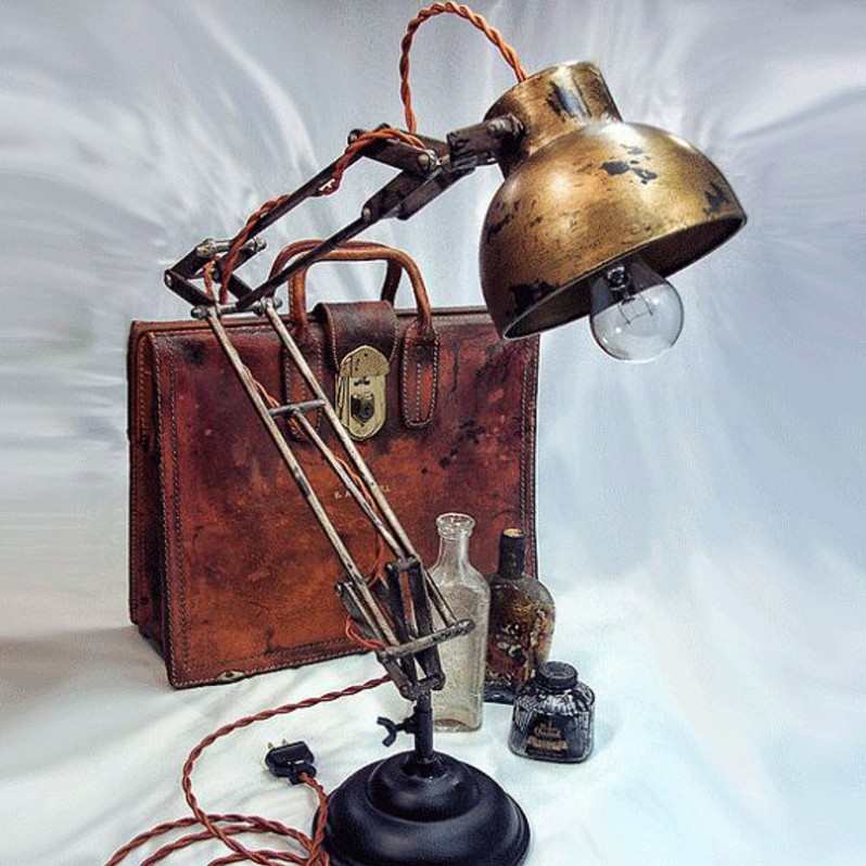 Image for: Architects Lamp - Steampunk - Industrial lamp