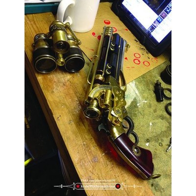 Image for: Steampunk pistol 01 and trinoculars 01 01