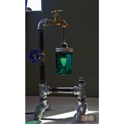 Image for: The "Liam": Industrial / Steampunk inspired table lamp