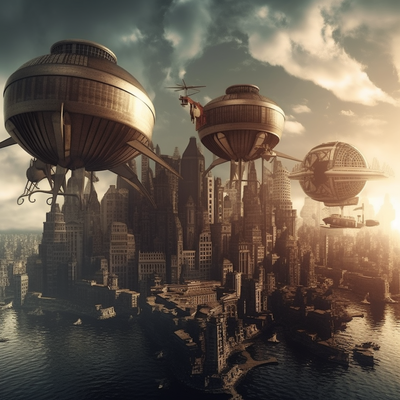 Image for: Steampunk mega-city