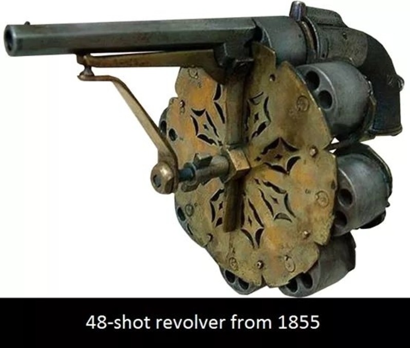 Image for: 48-shot revolver from 1855
